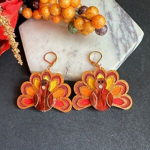 Turkey Earrings Thanksgiving Gifts Fall Jewelry